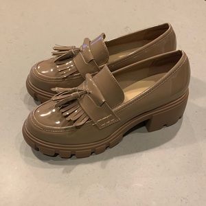 JustFab Sofia Heeled Loafer